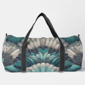 Verklaring Art Nouveau Blauw Zilver Fans Plunjezak (Voorkant)