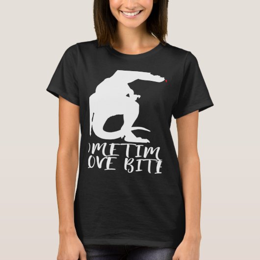 Verklaring Dinosaurus Valentijnsdag Hart T-shirt (Voorkant)