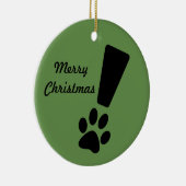 VERKLARING DOG PAW! kerstversiering Keramisch Ornament (Rechts)