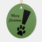 VERKLARING DOG PAW! kerstversiering Keramisch Ornament (Links)