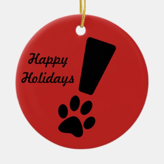 VERKLARING DOG PAW! Ornament (Voorkant)