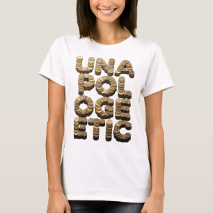 Verklaring Goud UNA POLLOGRAPHIC Verklaring Ontwer T-shirt