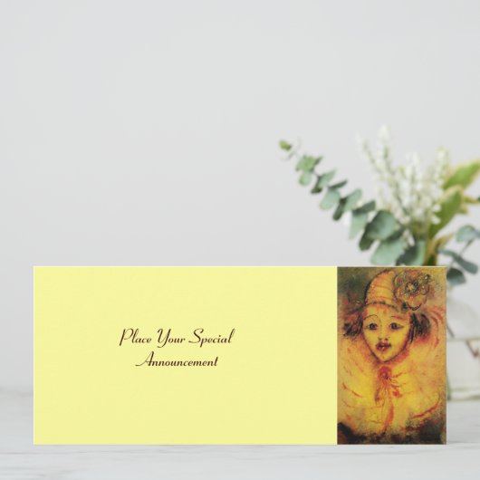 VERKLARING IN GEEL AANKONDIGING (Staand voorkant)