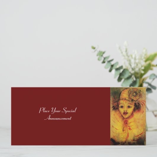 VERKLARING IN GEEL AANKONDIGING (Staand voorkant)