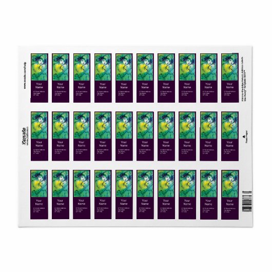 VERKLARING IN GROENE VIOLIENSPLAYER / carnavalsvla Etiket (Full Sheet)