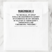 Verklaring over bio-ethiek en mensenrechten 2005 A Rechthoekige Sticker (Tas)