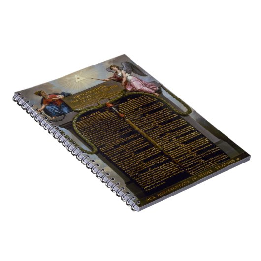 Verklaring - Rechten van het Man en de burger Notitieboek (Rechterzijde)