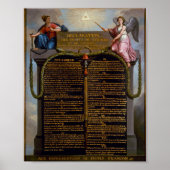 Verklaring - Rechten van het Man en de burger Poster (Voorkant)