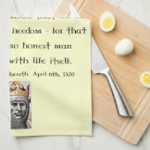 Verklaring van Arbroath Robert the Bruce Tea Towel Theedoek (Quarter Fold)