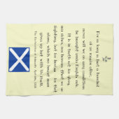 Verklaring van Arbroath Scottish Tea Towel Theedoek (Horizontaal)