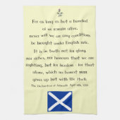 Verklaring van Arbroath Scottish Tea Towel Theedoek (Verticaal)