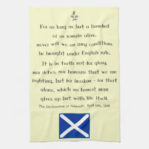 Verklaring van Arbroath Scottish Tea Towel Theedoek