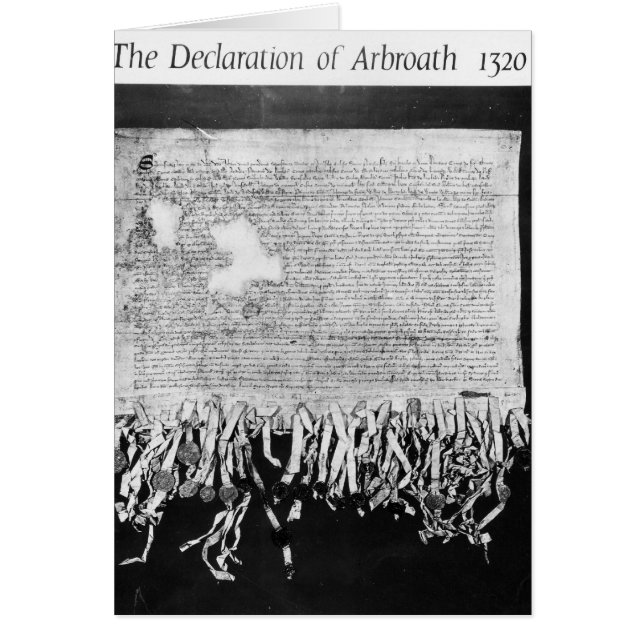 Verklaring van Arbroath van 6 april 1320 (Voorkant)