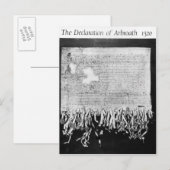 Verklaring van Arbroath van 6 april 1320 Briefkaart (Voorkant / Achterkant)