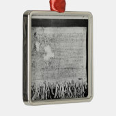 Verklaring van Arbroath van 6 april 1320 Metalen Ornament (Rechts)