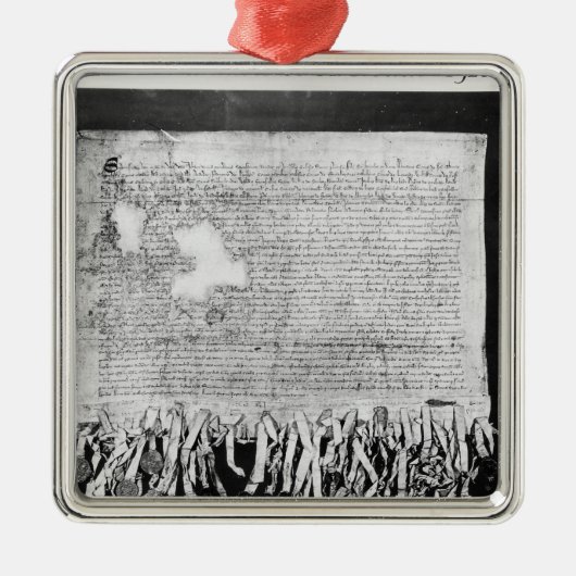 Verklaring van Arbroath van 6 april 1320 Metalen Ornament (Voorkant)