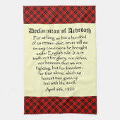 Verklaring van Arbroath Wallace Tartan Tea Towel Theedoek (Verticaal)