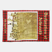 Verklaring van Arbroath Wallace Tartan Tea Towel Theedoek (Horizontaal)