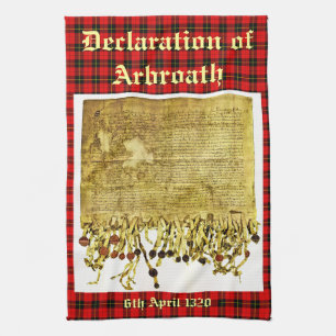 Verklaring van Arbroath Wallace Tartan Tea Towel Theedoek