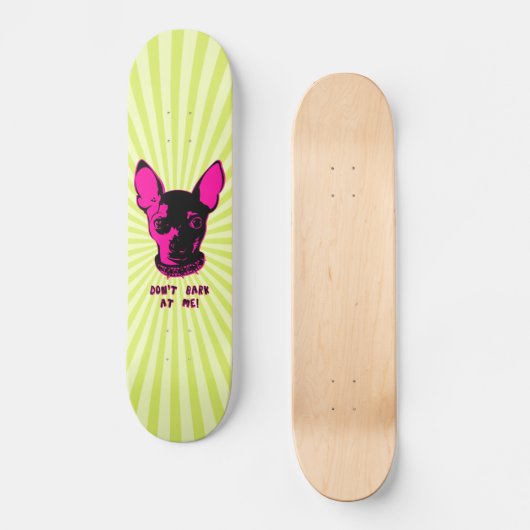 Verklaring van Chihuahua Skateboard (Voorkant)