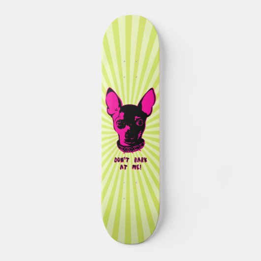 Verklaring van Chihuahua Skateboard (Voorkant)