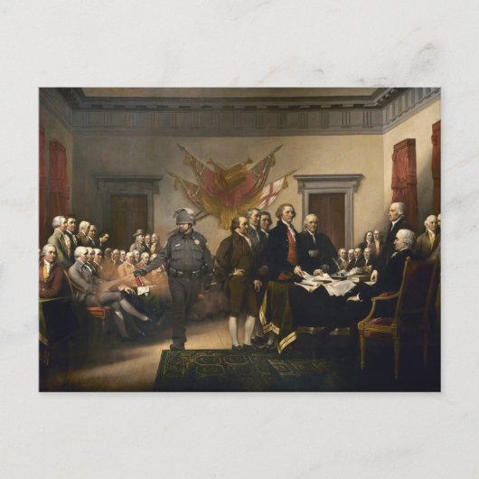 Verklaring van de Onafhankelijkheidsgaskaart Briefkaart (Voorkant)