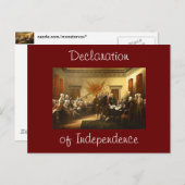 Verklaring van de Onafhankelijkheidspostkaart Briefkaart (Voorkant / Achterkant)