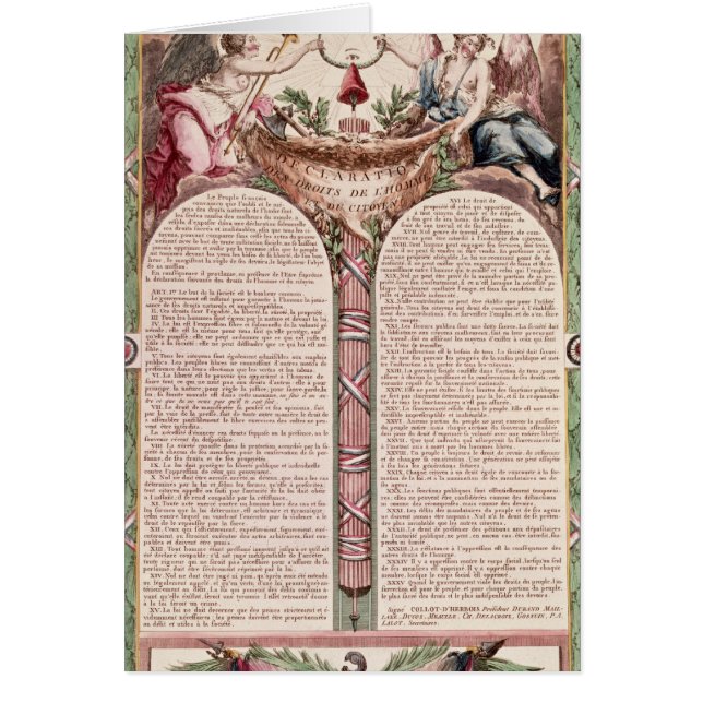 Verklaring van de rechten van het Man, 1793 (Voorkant)