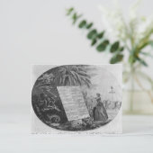Verklaring van de rechten van het Man Briefkaart (Staand voorkant)