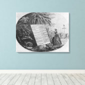 Verklaring van de rechten van het Man Canvas Afdruk (Insitu (Houten vloer))