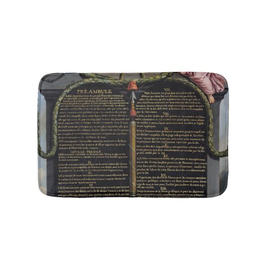 Verklaring van de rechten van het Man en de burger Badmat (Voorkant)