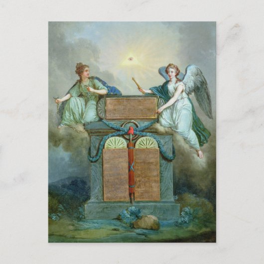 Verklaring van de rechten van het Man en de burger Briefkaart (Voorkant)