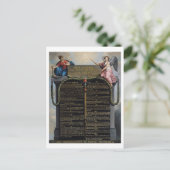 Verklaring van de rechten van het Man en de burger Briefkaart (Staand voorkant)