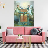 Verklaring van de rechten van het Man en de burger Canvas Afdruk (Insitu (Woonkamer))