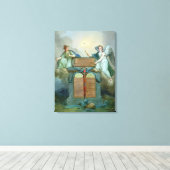 Verklaring van de rechten van het Man en de burger Canvas Afdruk (Insitu (Houten vloer))