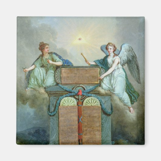 Verklaring van de rechten van het Man en de burger Magneet (Voorkant)