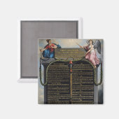 Verklaring van de rechten van het Man en de burger Magneet (Voorkant / Achterkant)