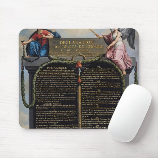 Verklaring van de rechten van het Man en de burger Muismat (Met muis)