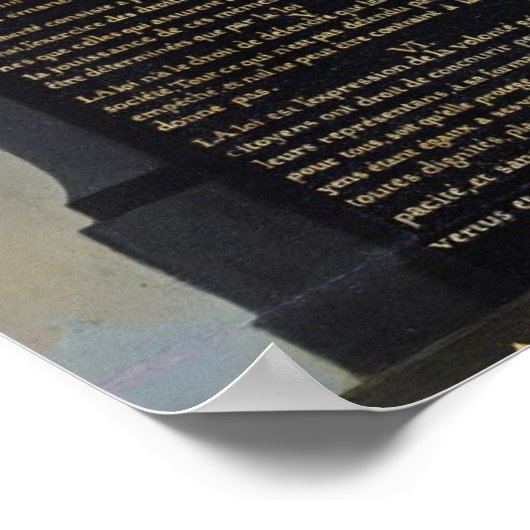 Verklaring van de rechten van het Man en de burger Poster (Hoek)