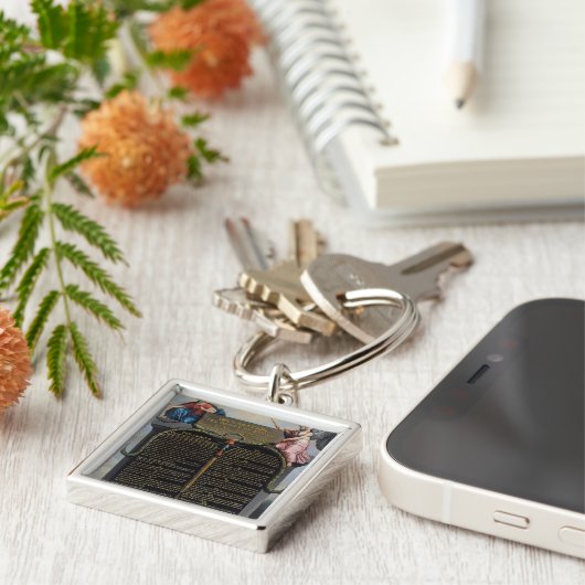 Verklaring van de rechten van het Man en de burger Sleutelhanger (Zijkant)