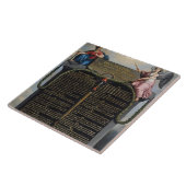 Verklaring van de rechten van het Man en de burger Tegeltje (Zijkant)