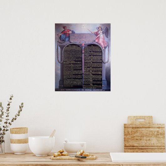 Verklaring van de rechten van het Man Poster (Keuken)