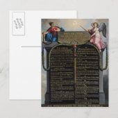 Verklaring van de Rechten van Man en Burger Briefkaart (Voorkant / Achterkant)