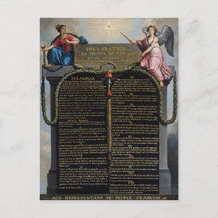 Verklaring van de Rechten van Man en Burger Briefkaart