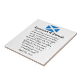 Verklaring van de Schotse onafhankelijkheid van Ar Tegeltje (Zijkant)