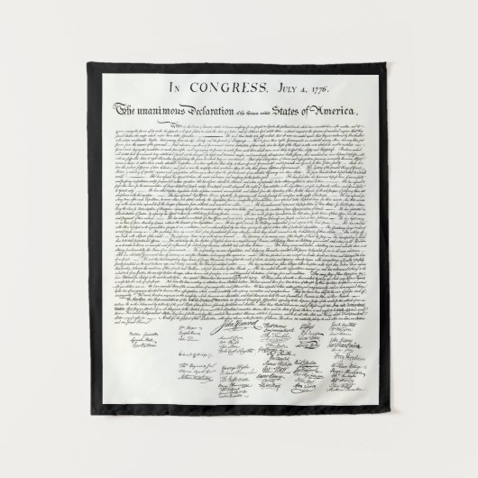 Verklaring van de Verenigde Staten van Afhankelijk Wandkleed (Voorkant)