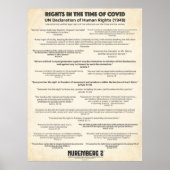 Verklaring van de VN over de mensenrechten 1948 - Poster (Voorkant)