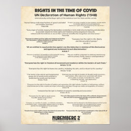 Verklaring van de VN over de mensenrechten 1948 -  Poster