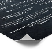 Verklaring van de VN over de mensenrechten 1948 X  Poster (Hoek)