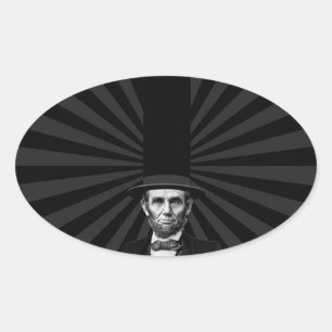 Verklaring van de voorzitter van de Mode van Abrah Ovale Sticker